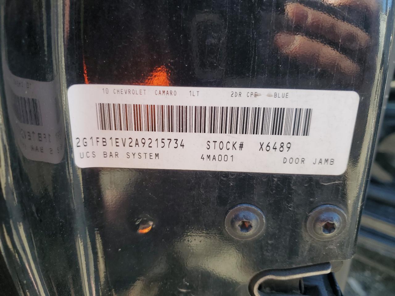 2010 Chevrolet Camaro Lt VIN: 2G1FB1EV2A9215734 Lot: 51126555