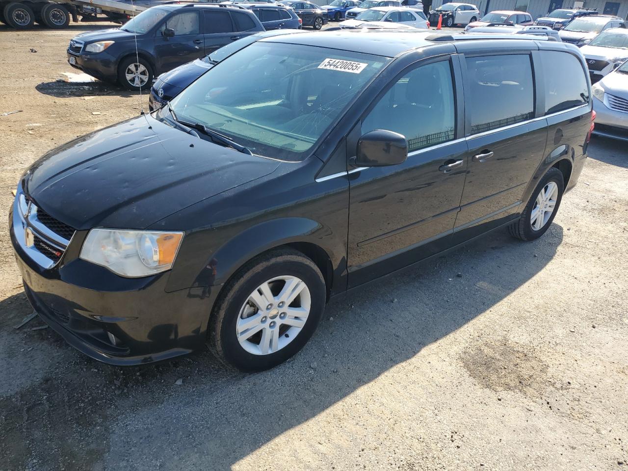 2013 Dodge Grand Caravan Crew en Venta en Mcfarland, WI - Hail