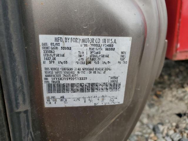 2002 FORD F350 SRW SUPER DUTY