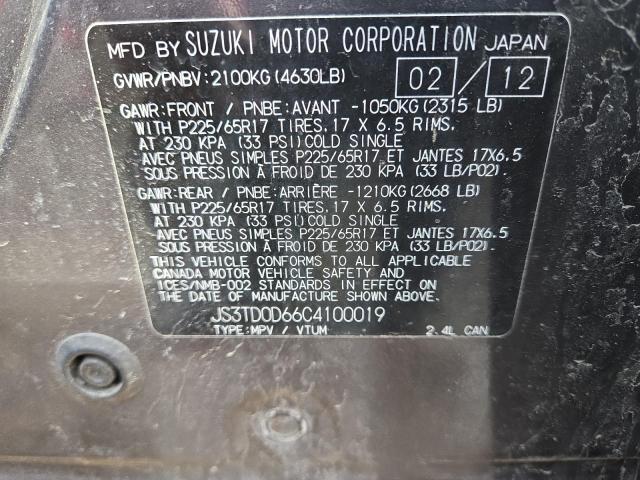 2012 SUZUKI GRAND VITARA PREMIUM
