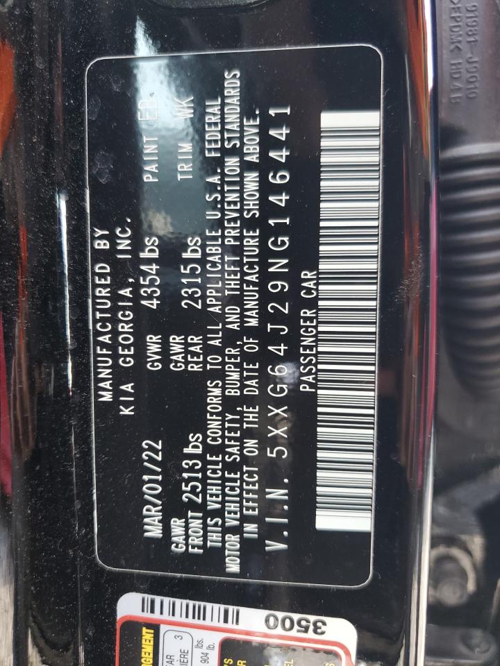 2022 Kia K5 Gt Line VIN: 5XXG64J29NG146441 Lot: 52696855