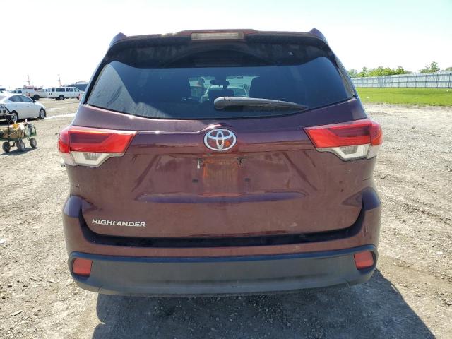  TOYOTA HIGHLANDER 2018 Бордовый