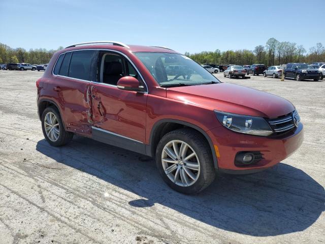  VOLKSWAGEN TIGUAN 2014 Czerwony