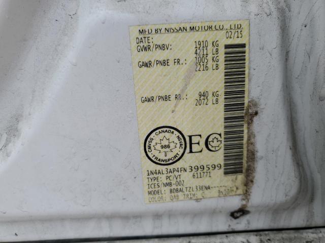 2015 NISSAN ALTIMA 2.5