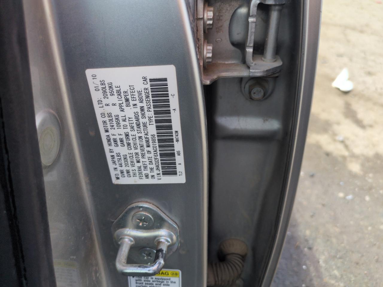 2010 Acura Tsx VIN: JH4CU2F6XAC019856 Lot: 53659275