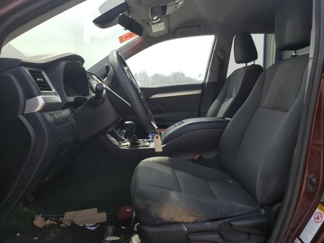  TOYOTA HIGHLANDER 2018 Бургунді