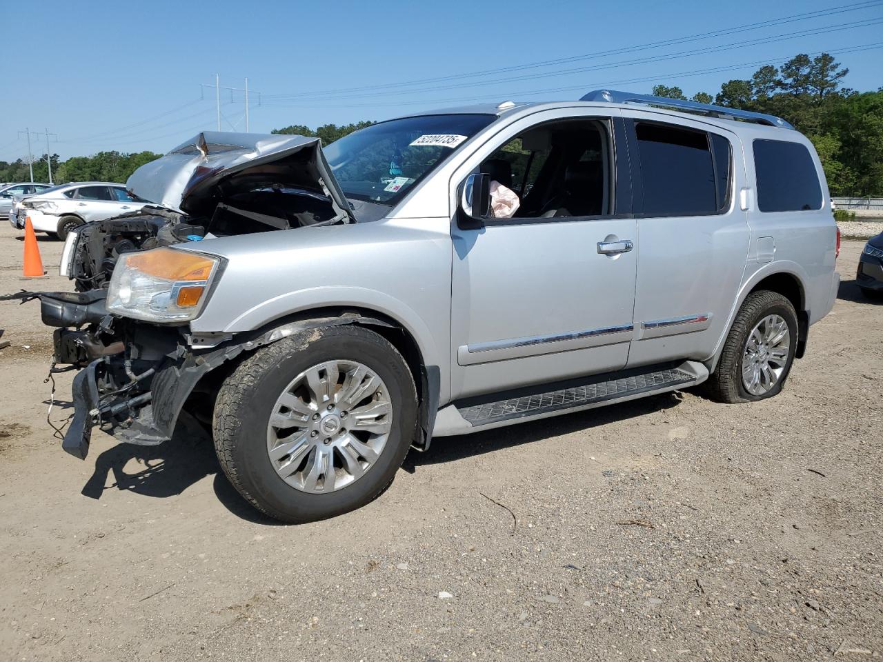 2015 Nissan Armada Platinum للبيع في Greenwell Springs، LA - Front End