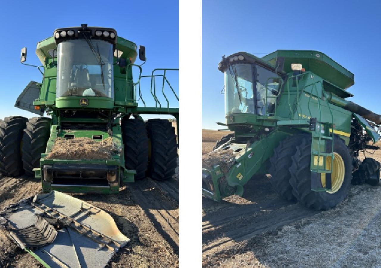 2011 John Deere 9870 Sts zu verkaufen in Greenwood, NE - Burn - Engine
