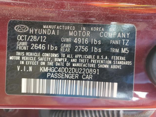 2013 HYUNDAI GENESIS 3.8L  