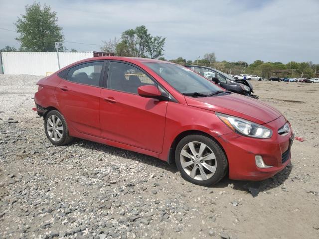  HYUNDAI ACCENT 2012 Czerwony