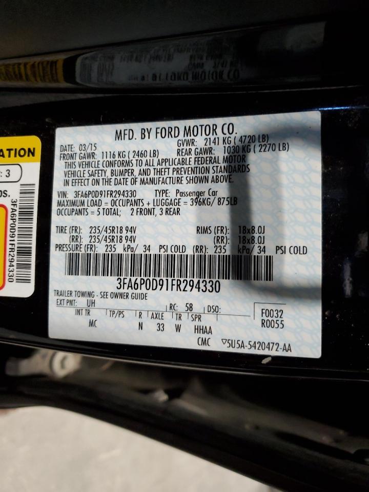 3fa6p0d91fr294330 3FA6P0D91FR294330 2015 Ford Fusion Titanium