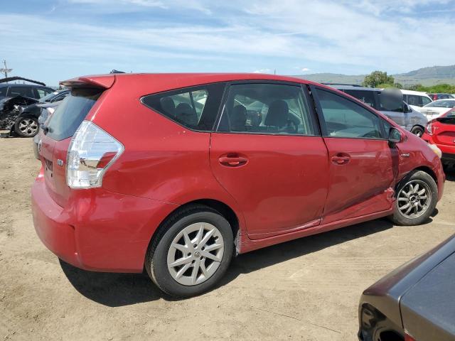  TOYOTA PRIUS 2013 Червоний