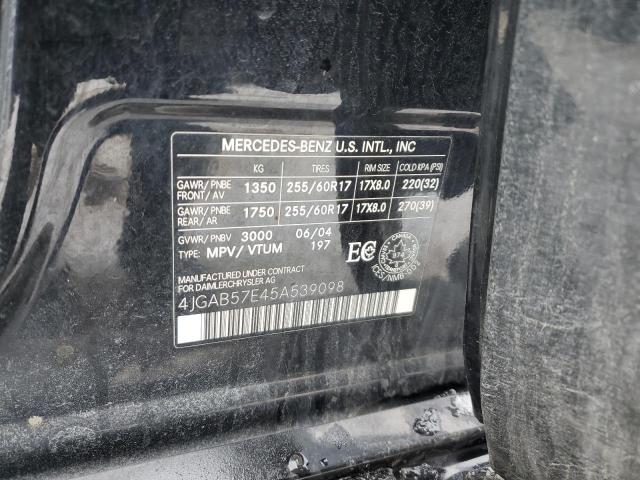 2005 MERCEDES-BENZ ML 350