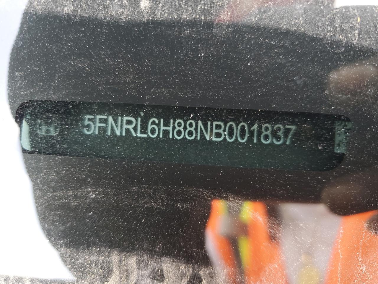 2022 Honda Odyssey Touring VIN: 5FNRL6H88NB001837 Lot: 51494635