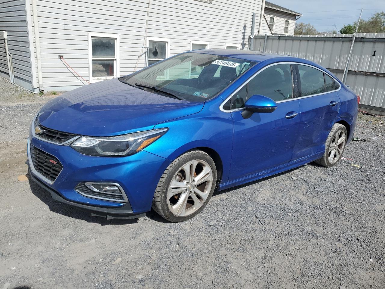 2016 Chevrolet Cruze Premier продається в York Haven, PA - Side
