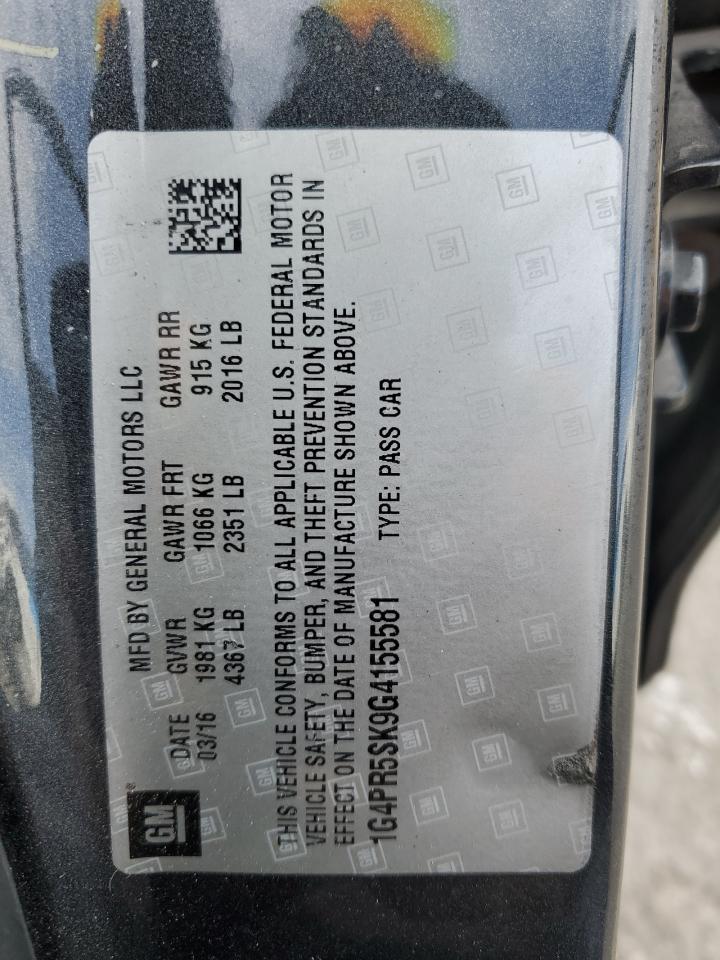 2016 Buick Verano Convenience VIN: 1G4PR5SK9G4155581 Lot: 53166535