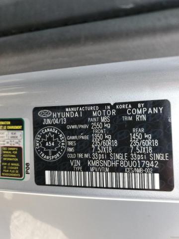 2013 HYUNDAI SANTA FE GLS  