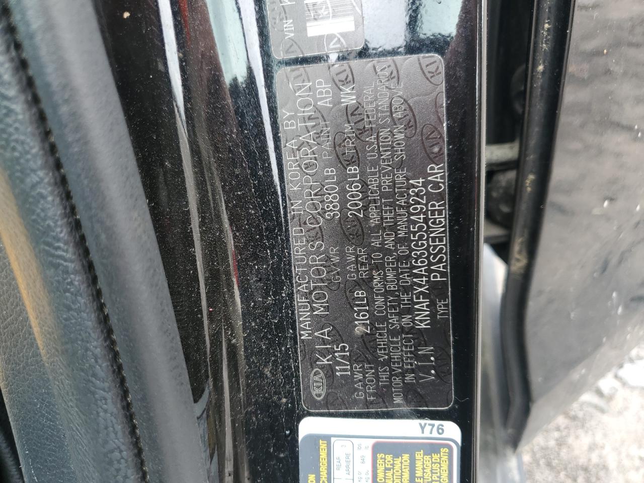 2016 Kia Forte Lx VIN: KNAFX4A63G5549234 Lot: 70439415