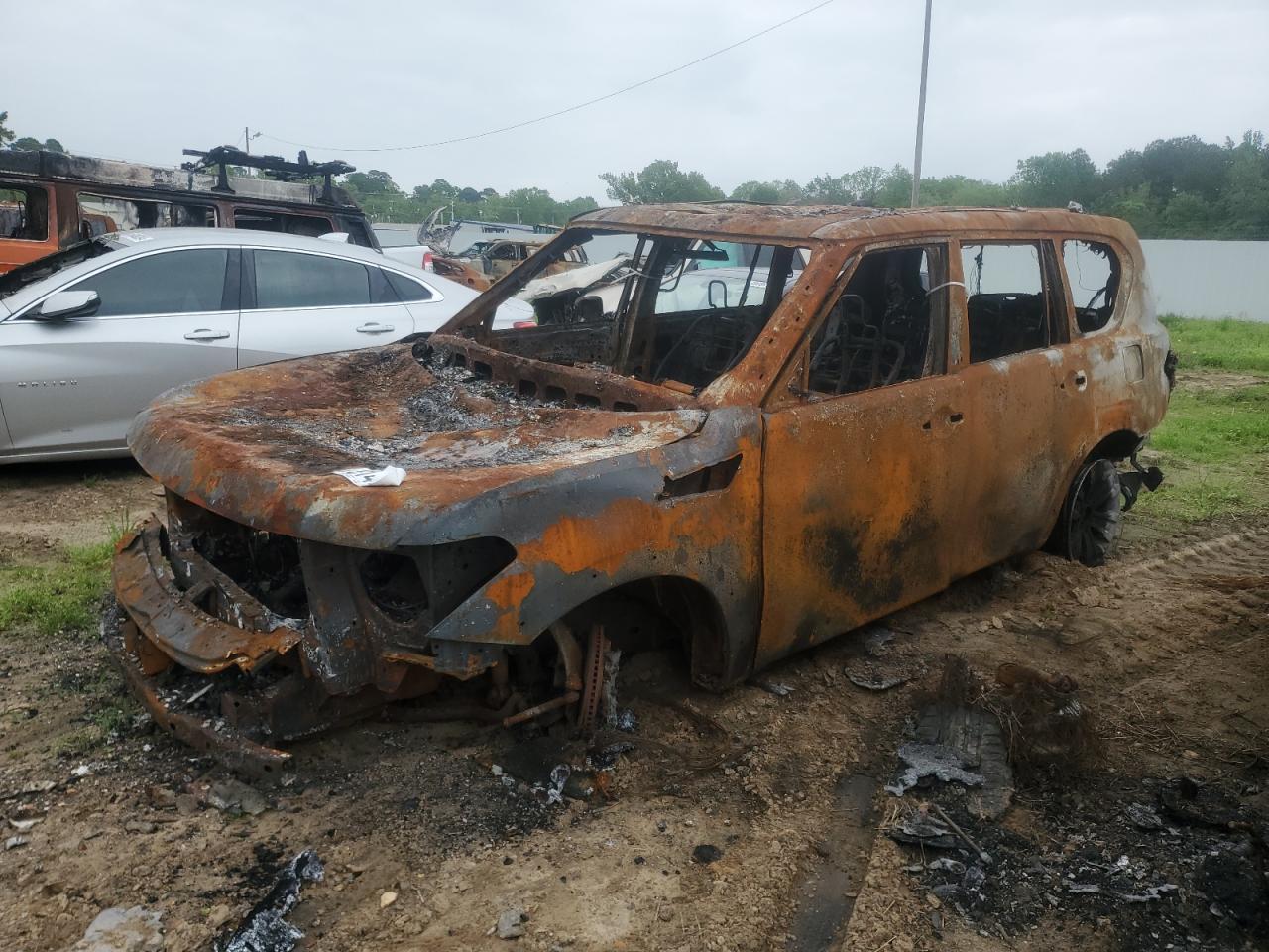 2019 Nissan Armada Sv للبيع في Shreveport، LA - Burn