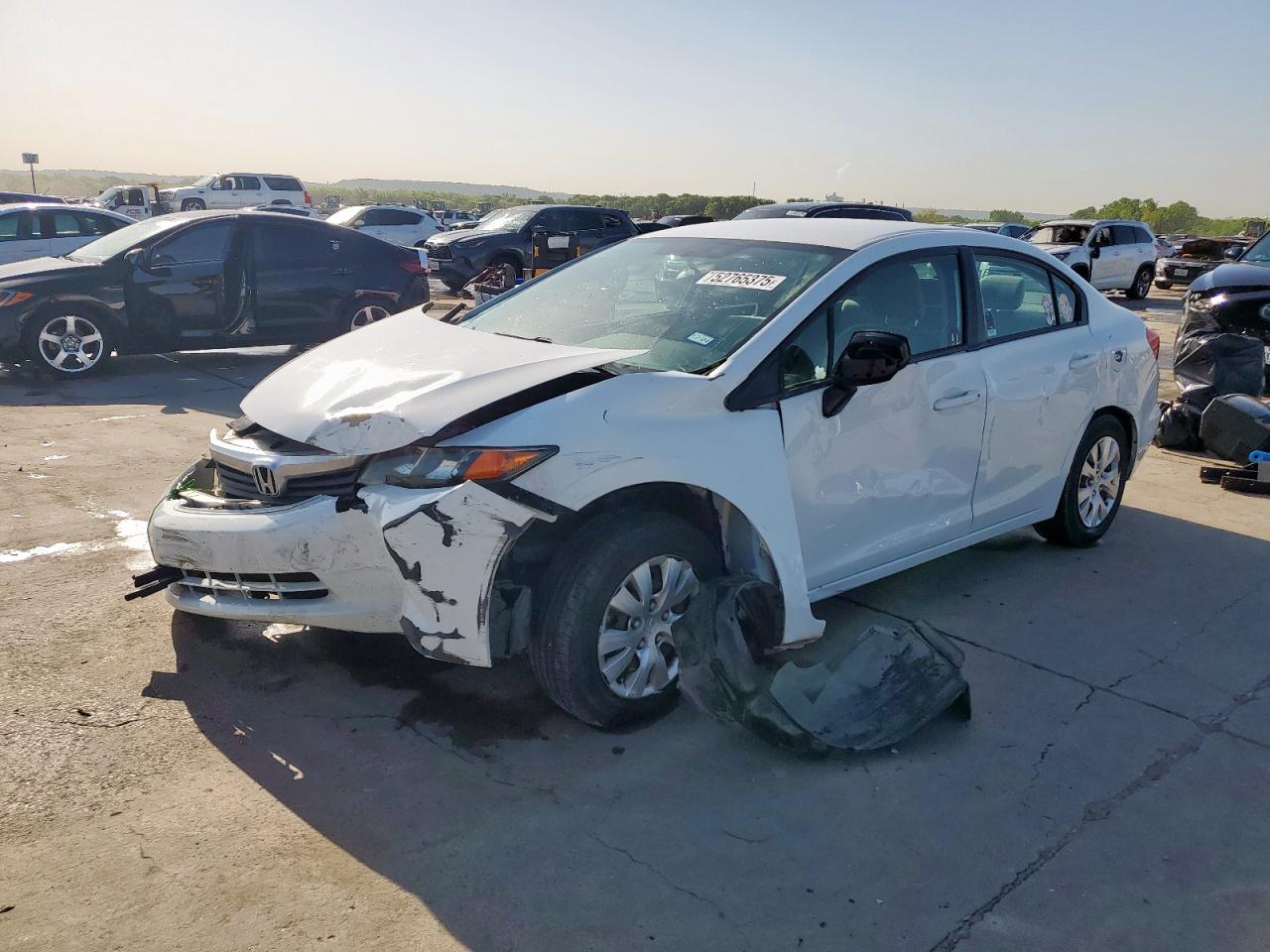 2012 Honda Civic Lx de vânzare în Grand Prairie, TX - Front End