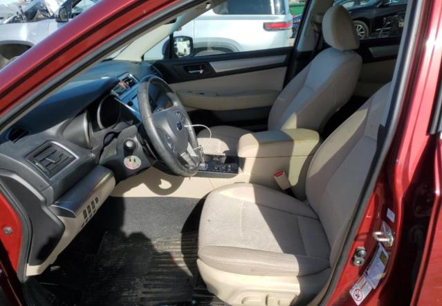 SUBARU OUTBACK 2017 Czerwony