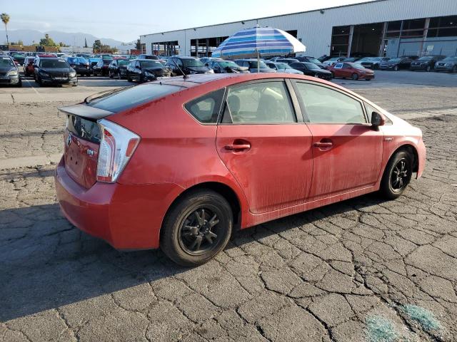  TOYOTA PRIUS 2015 Czerwony