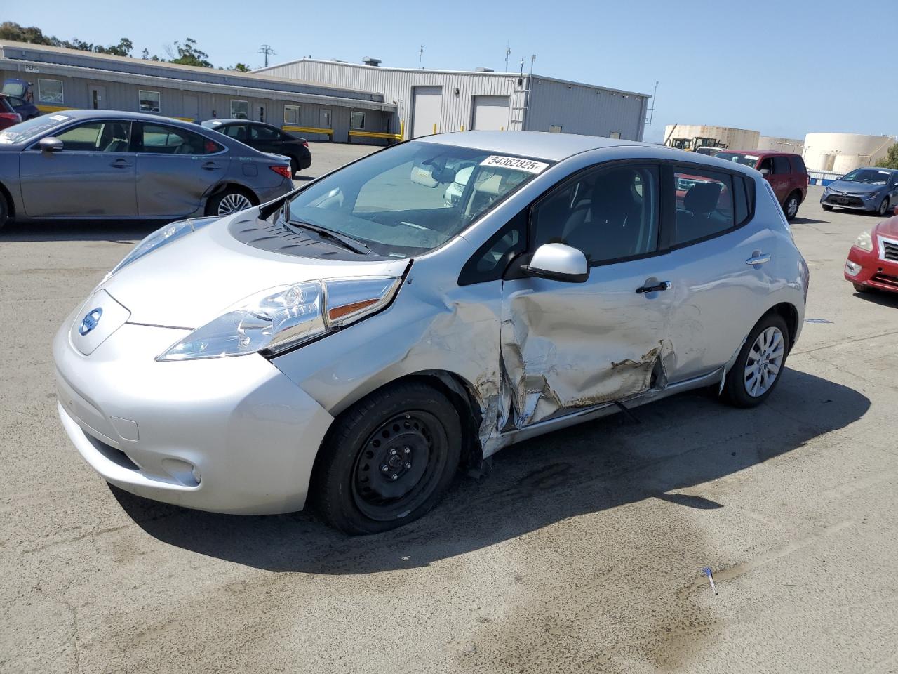 2017 Nissan Leaf S en Venta en Martinez, CA - Side