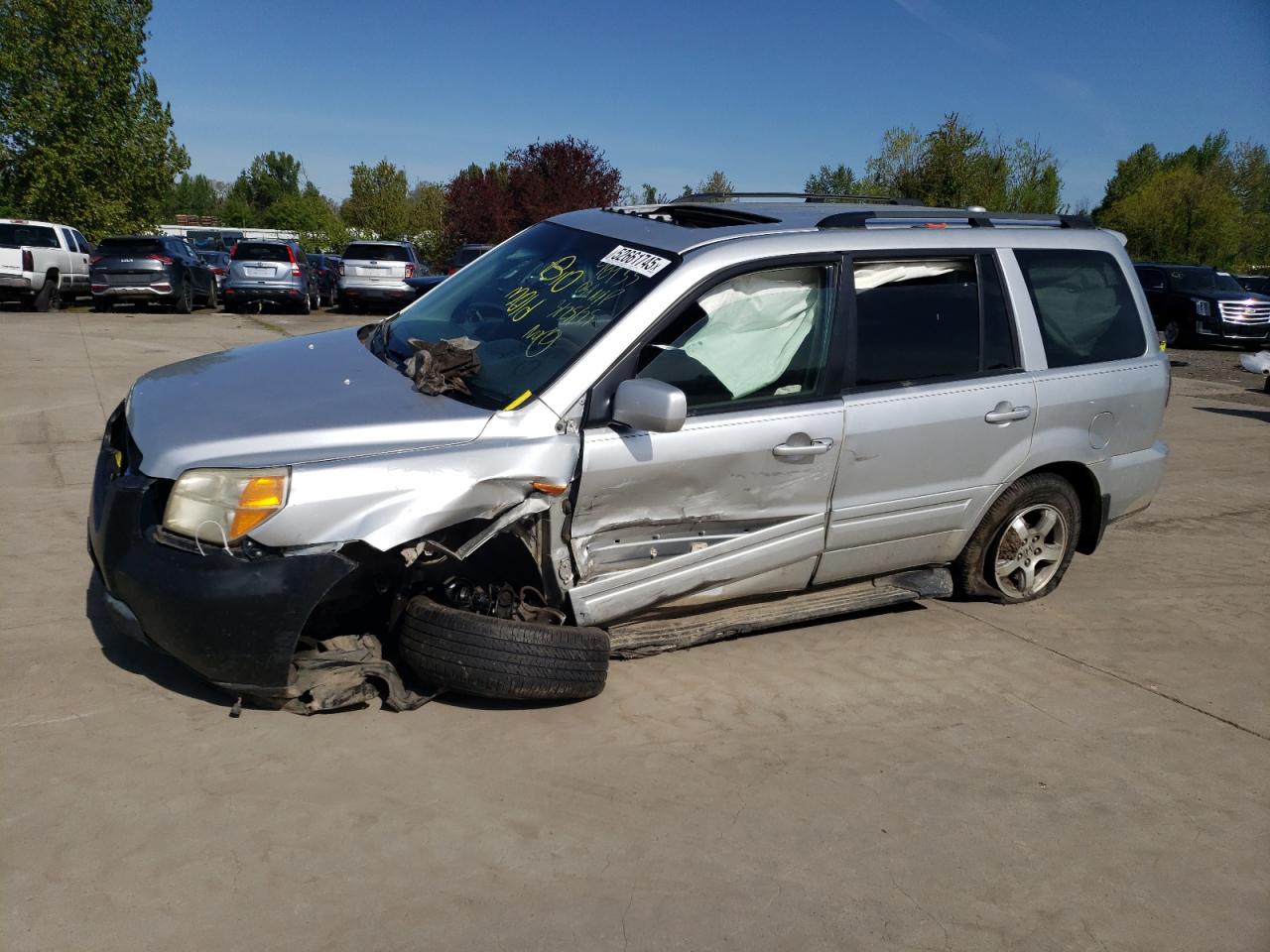 2008 Honda Pilot Se for Sale in Woodburn, OR - Front End