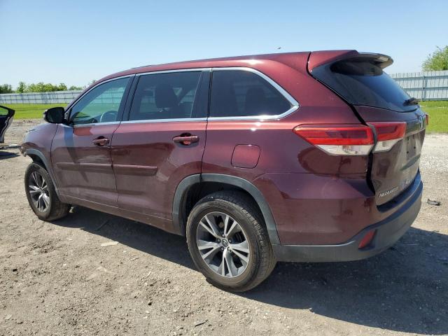  TOYOTA HIGHLANDER 2018 Бордовый
