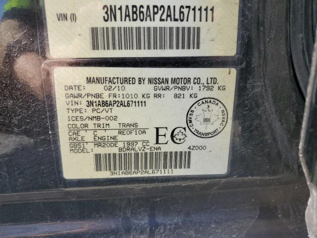 2010 NISSAN SENTRA 2.0  