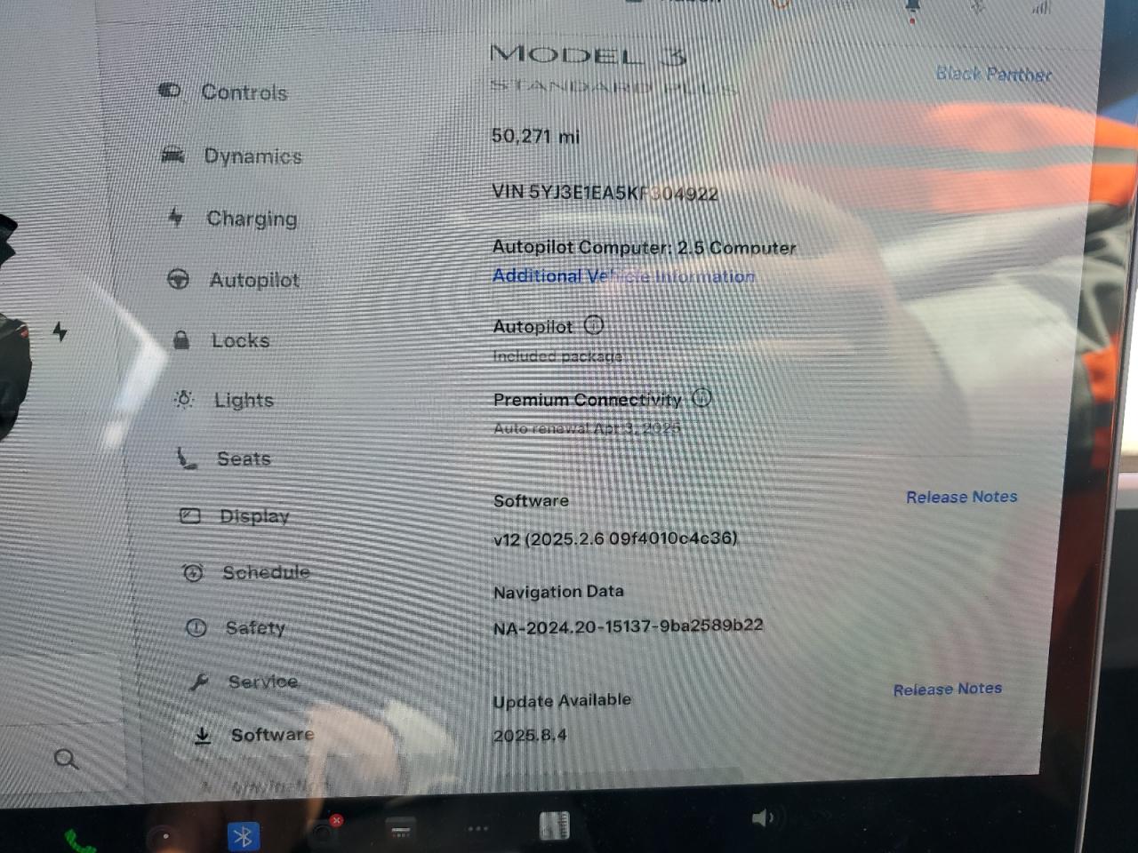 2019 Tesla Model 3 VIN: 5YJ3E1EA5KF304922 Lot: 51190485