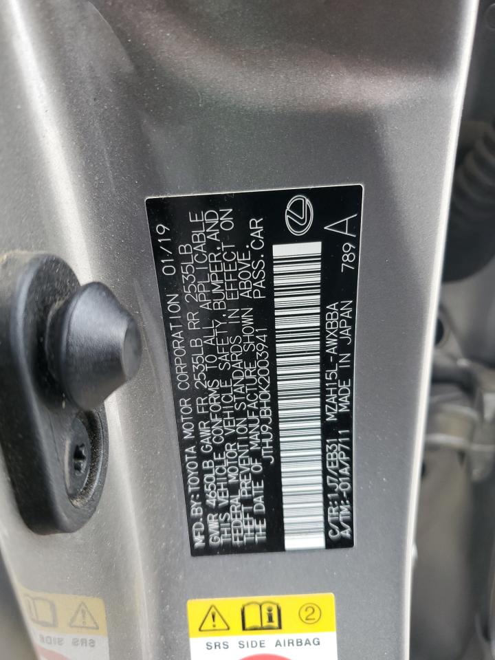 2019 Lexus Ux 250H VIN: JTHU9JBH0K2003941 Lot: 53476155