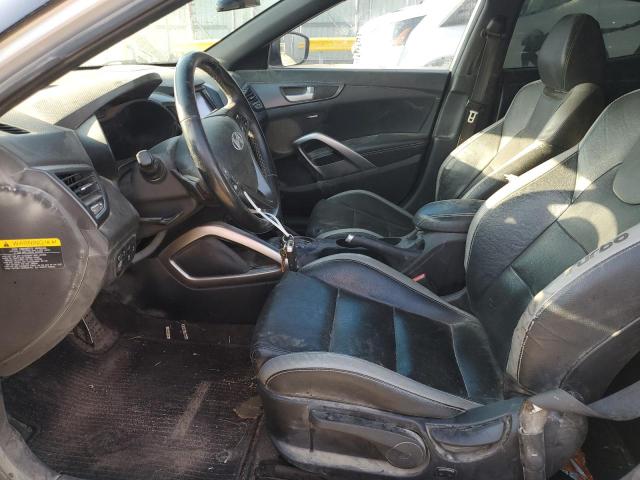 HYUNDAI VELOSTER 2016 Серебристый