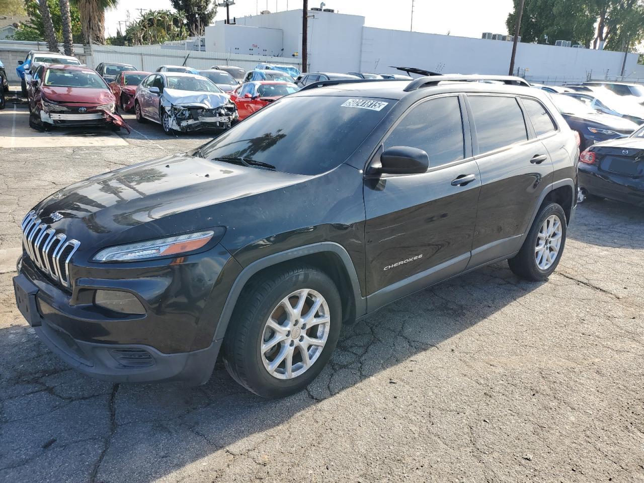 2015 Jeep Cherokee Sport na sprzedaż w Van Nuys, CA - Front End