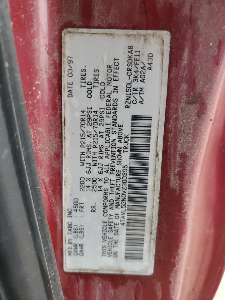 1997 Toyota Tacoma Xtracab VIN: 4TAVL52N0VZ300395 Lot: 54249615