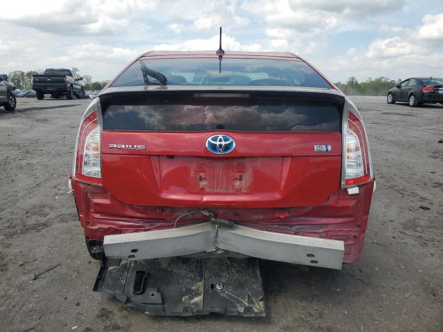  TOYOTA PRIUS 2015 Czerwony
