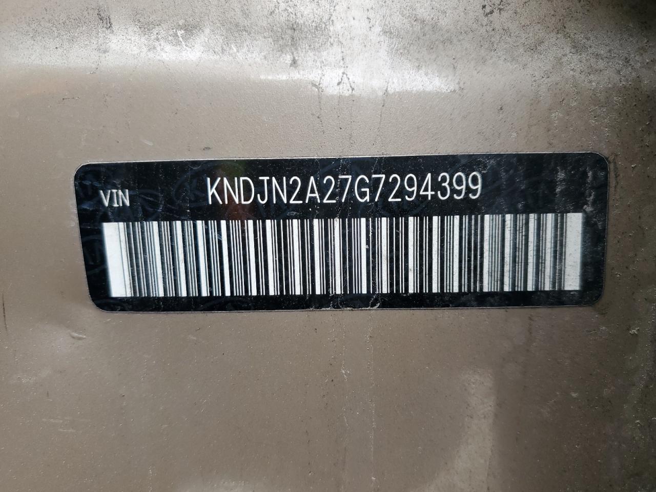 2016 Kia Soul VIN: KNDJN2A27G7294399 Lot: 51322565