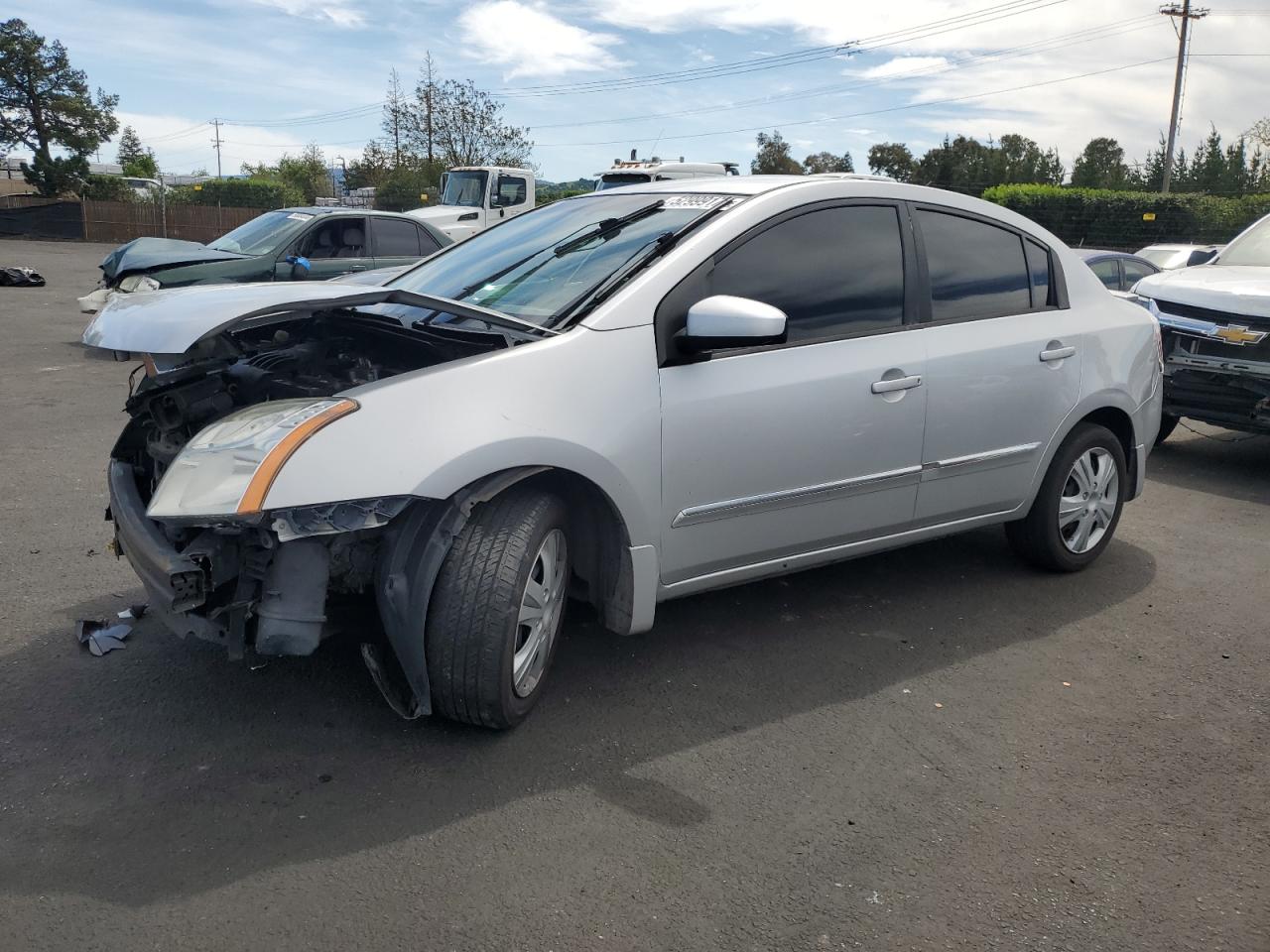 2012 Nissan Sentra 2.0 იყიდება San Martin-ში, CA - Front End