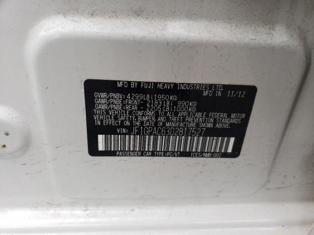 2013 SUBARU IMPREZA PREMIUM