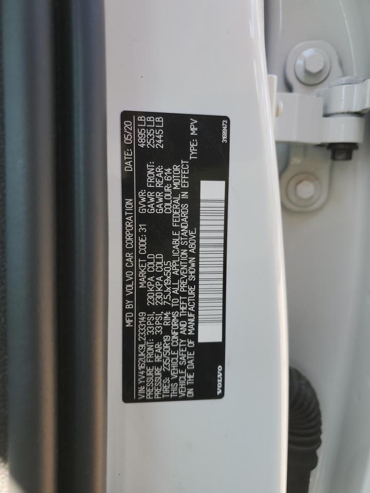 2020 Volvo Xc40 T5 Momentum VIN: YV4162UK9L2333149 Lot: 53282385