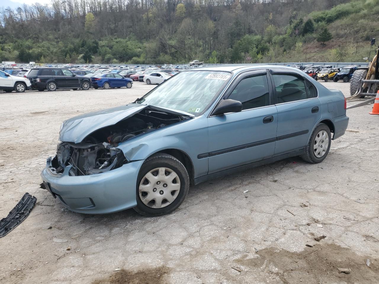 2000 Honda Civic Lx na sprzedaż w Hurricane, WV - Front End