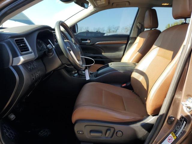  TOYOTA HIGHLANDER 2017 Brown