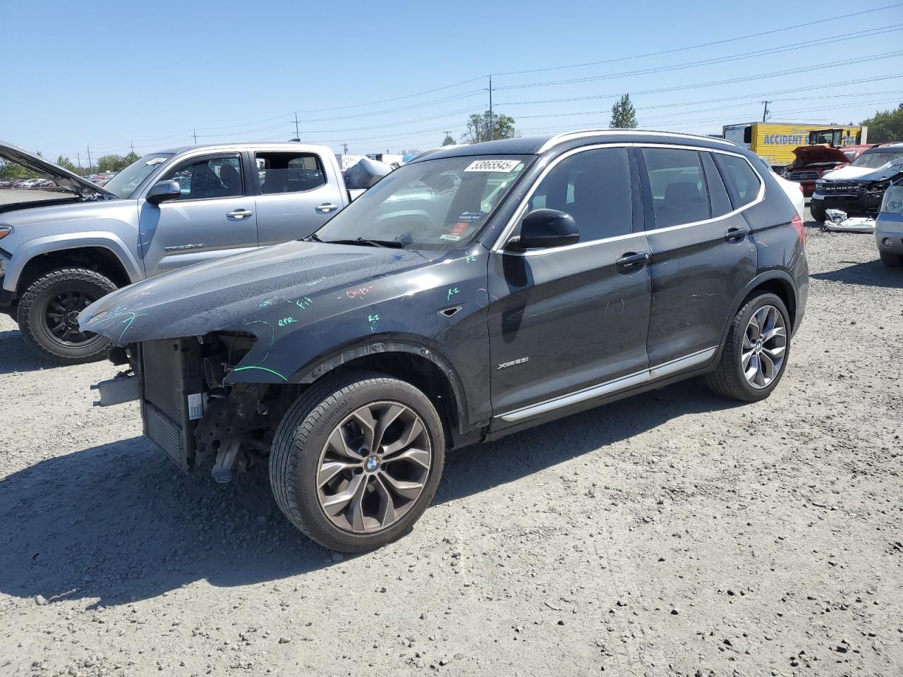 2016 Bmw X3 Xdrive28I de vânzare în Eugene, OR - Front End