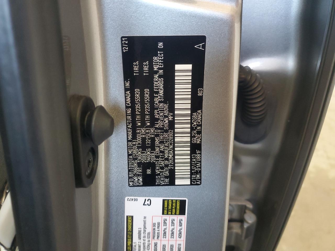 2022 Lexus Rx 350 VIN: 2T2HZMDA7NC328902 Lot: 54583895