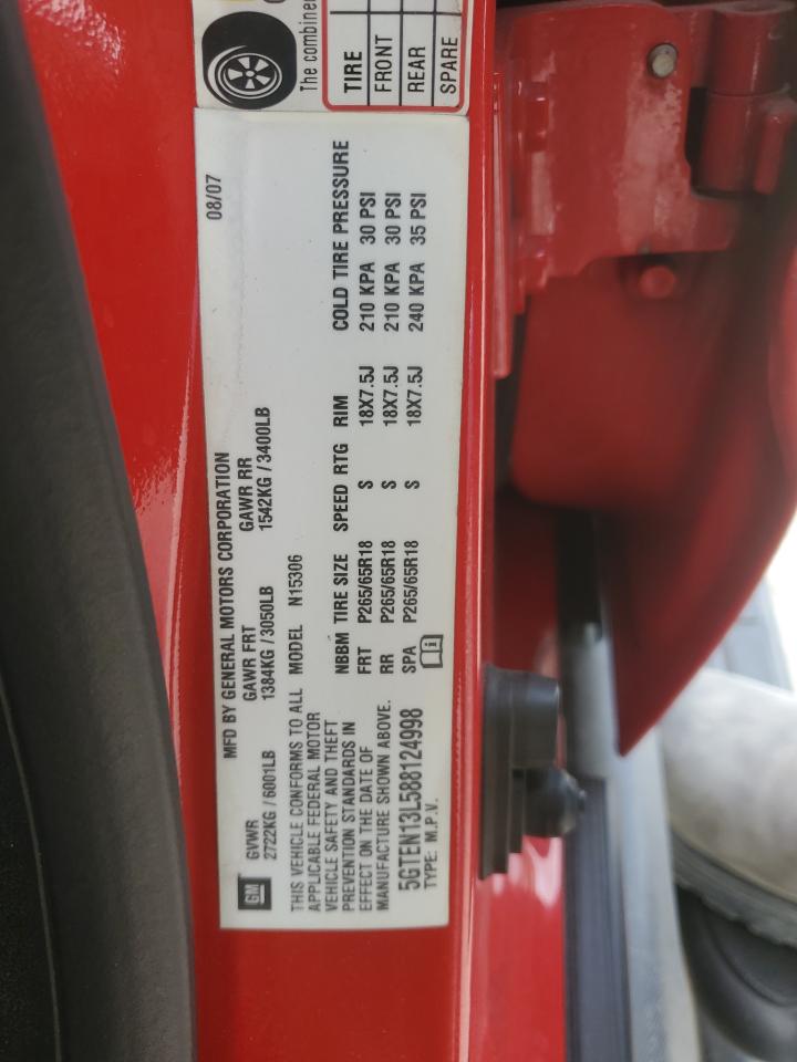 2008 Hummer H3 Alpha VIN: 5GTEN13L588124998 Lot: 53811535