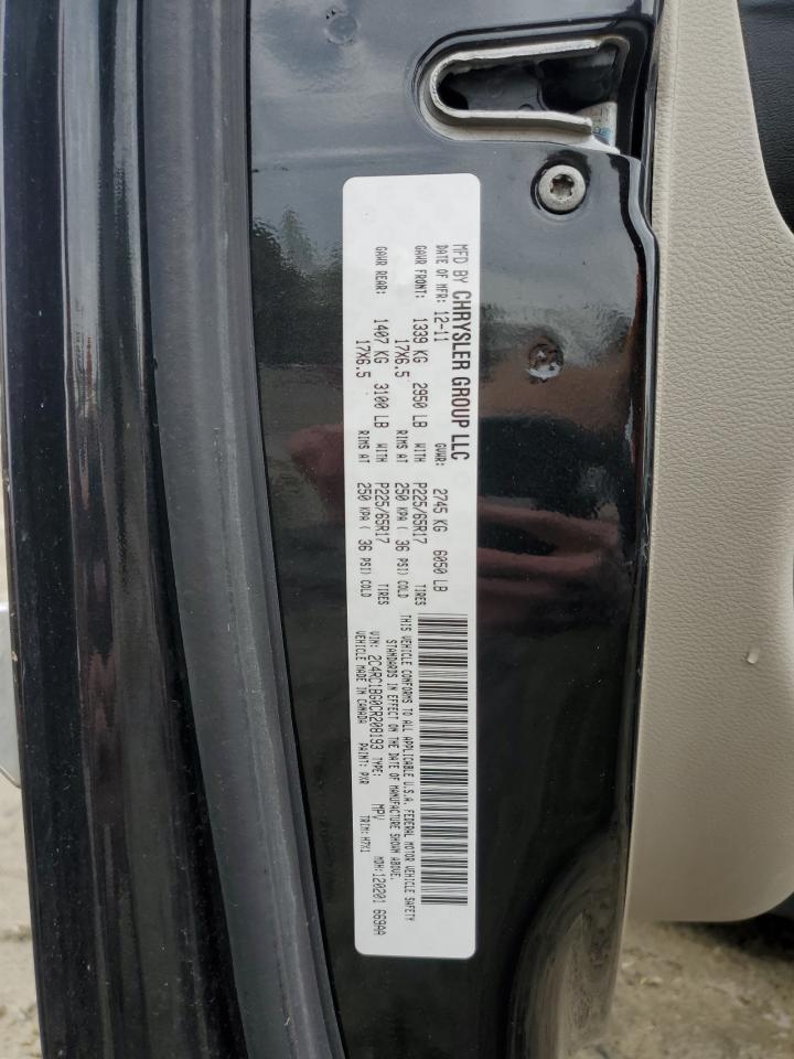 2012 Chrysler Town & Country Touring VIN: 2C4RC1BG0CR208193 Lot: 52539785