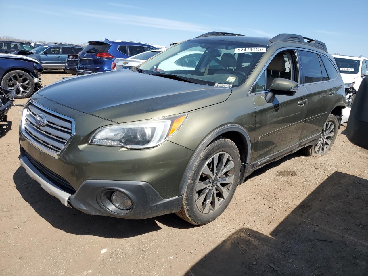 2015 Subaru Outback 3.6R Limited იყიდება Elgin-ში, IL - Rear End