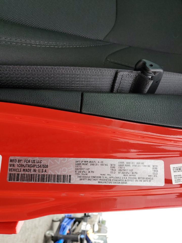 2023 Jeep Gladiator Sport VIN: 1C6HJTAG4PL547608 Lot: 52566245
