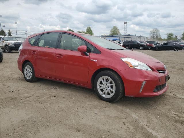  TOYOTA PRIUS 2012 Czerwony