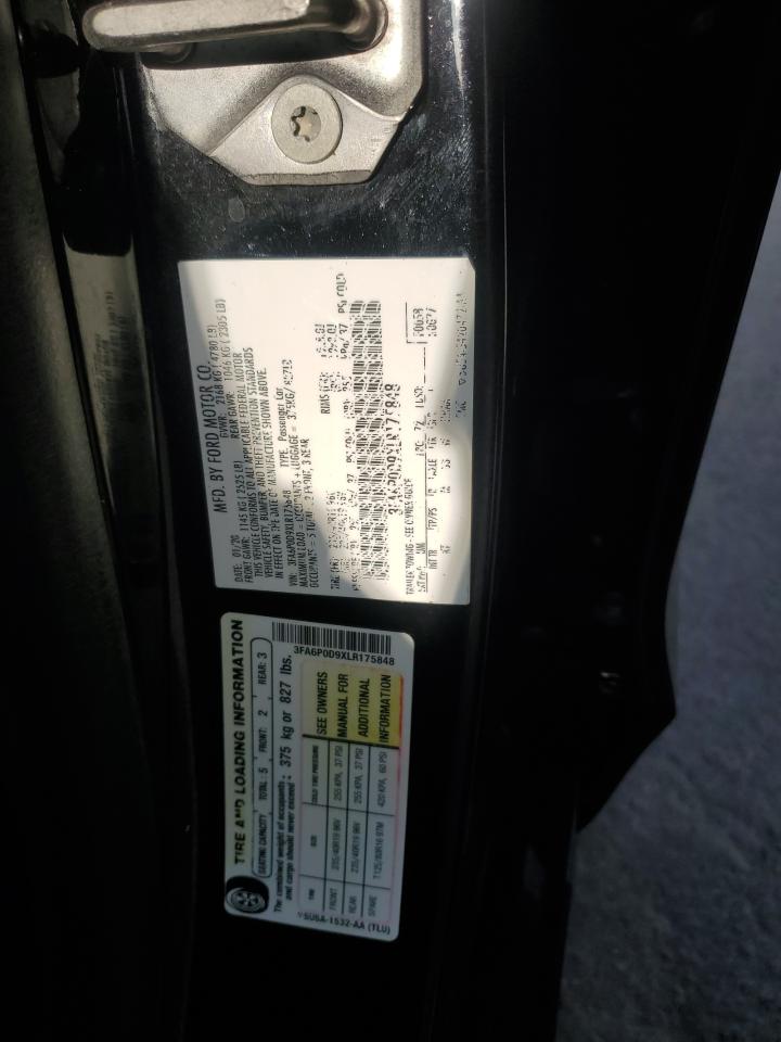 3fa6p0d9xlr175848 3FA6P0D9XLR175848 2020 Ford Fusion Titanium